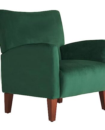 fauteuil vintage velours vert